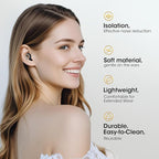 Noise Cancelling Ear Plugs for Sleeping, 55dB Reusable Soft Silicone Earplugs for Snoring, Travel, Concerts & Work, Comfortable Hearing Protection(Graphite)