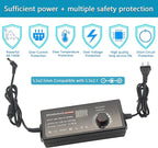 144W Power Supply Adjustable DC 3V ~ 36V Variable Universal Switching AC/DC Adapter Minidodoca AC to DC Converter with LED Voltage Display and 16 Tips, for 3V to 36V Household Electronics - 4000mA Max