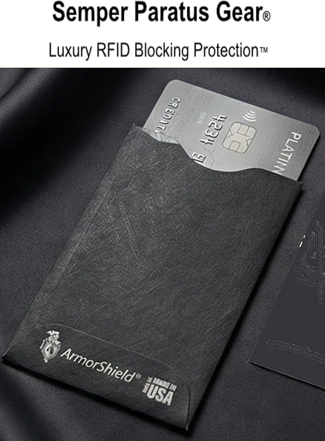 RFID Blocking Sleeves Credit Card Protectors | 100% MADE IN USA - for business professionals, global travelers, and modern minimalists, (GRAY-5PACK)