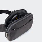Pander Everywhere Belt Bag for Women, 5 Zipper Pockets Nylon Crossbody Fanny Pack Purse (Black)