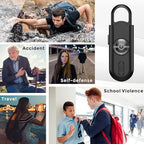 Personal Safety Alarm for Women Girls, 130dB Loud Siren + LED Light, Stylish Keychain, Easy-Pull Emergency Self-Defense for Night Safety, Running, Travel, College Students Self Defense Device Gift