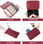 BAGAIL 6 Set/8 Set/10 Set Packing Cubes Various Sizes Packing Organizer for Travel Accessories Luggage Carry On Suitcase