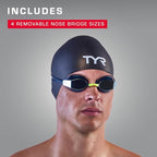 TYR Blackops 140 EV Racing Swim Goggles for Men and Women, Anti-Fog Competitive Swimming Goggles