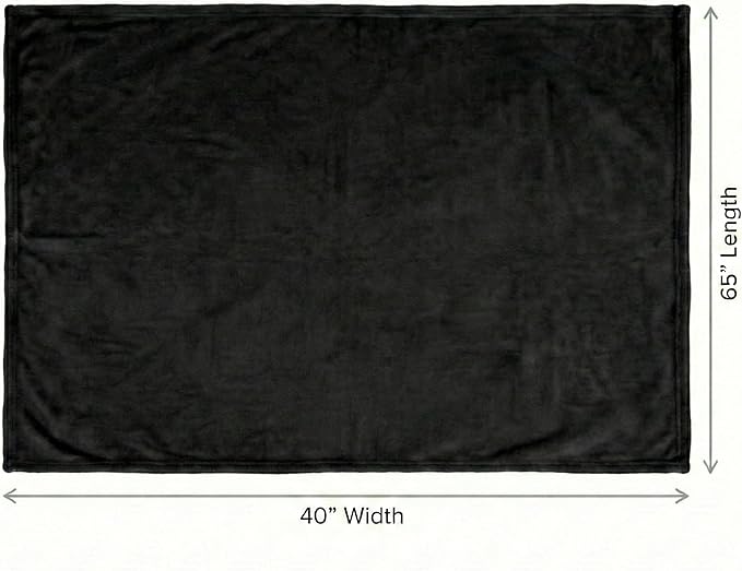EverSnug Travel Blanket and Pillow - Ultra-Soft, Compact & Lightweight, 65x40 Inches, with Carry Case, Luggage Sleeve & Backpack Clip for Airplane Comfort (Black)