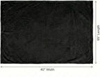 EverSnug Travel Blanket and Pillow - Ultra-Soft, Compact & Lightweight, 65x40 Inches, with Carry Case, Luggage Sleeve & Backpack Clip for Airplane Comfort (Black)