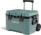 Igloo Trailmate 52Qt Wheeled Cooler, Insulated Hard Shell Ice Chest, Spruce