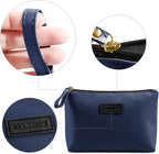 Cosmetic Bags for Women Small Makeup Bag for Purse Pu Leather Makeup Pouch Travel Makeup Bag with Zipper Make Up Bag for Travelling