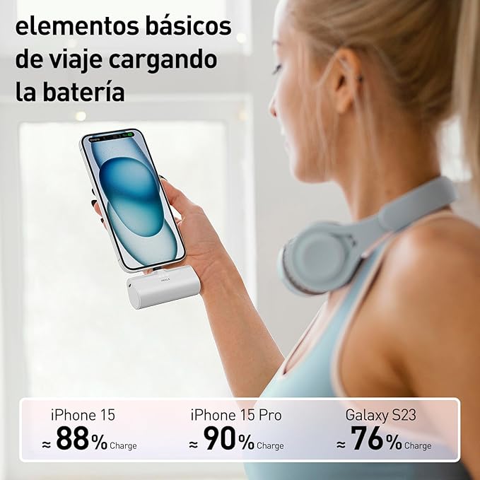 iWALK Portable Charger for iPhone 17/16/15 USB-C Small Power Bank 20W 4,500mAh Fast Charging Battery Pack Compatible with iPhone 15/16/16/17 Plus/17 Pro/17 Pro Max, Samsung Galaxy S25/S24/S23 Android