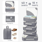 10 Set Packing Cubes for Travel, Gifts for Women Mom,Anti-Tearing Suitcase Organizer,OlarHike Vacation Essentials & Accessories for Cruise Ship