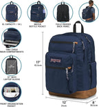 JanSport Cool Backpack with 15-inch Laptop Sleeve, Large Computer Bag Rucksack with 2 Compartments, Ergonomic Straps, Lavender Ash