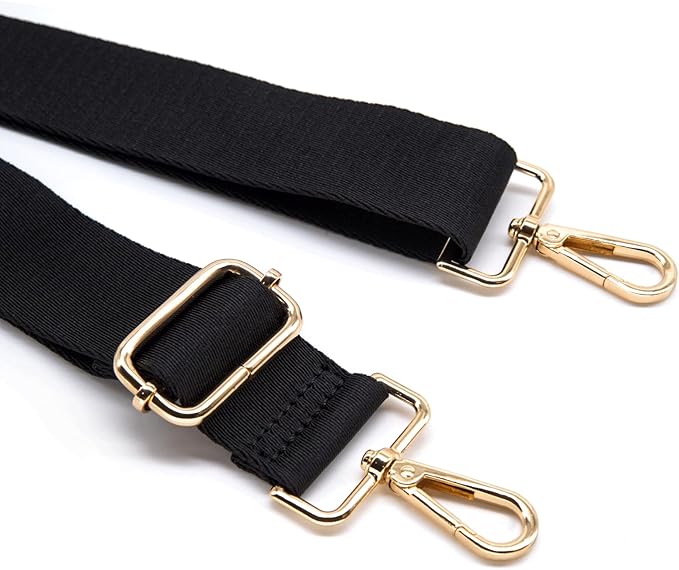 S&loyoe Thickened Solid Color Purse Straps Replacement Crossbody Bag Strap Adjustable Wide Guitar Straps for Handbags 1.5inch