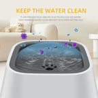 Dog Drinking Bowl, No-Spill Slow Feeder Water Bowl for Dogs and Cats with Floating Disk - Splash-Proof Design for Travel, Ideal for Small Dogs and Messy Drinker