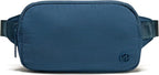 Pander Mini Belt Bag – Ultra Compact, Fits 6.7” Phone, Lipstick, Earbuds, Essentials, Small Crossbody Waist Purse, Denim Blue