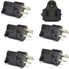 Ceptics Israel, Palestine SI 32 Travel Power Plug Adapter Accepts NEMA 5-15R - ETL Certified - Industrial Grade (IG-14-5PK)
