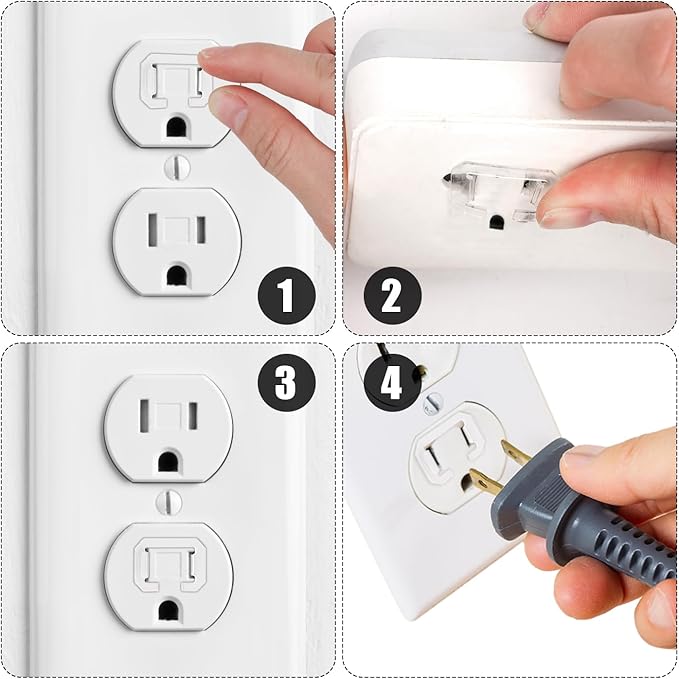 6pcs Loose Outlet Fix Plugs, 16.5 x 23.5mm Loose Wall Socket Fixer to Make Your Loose Socket Jack Snug and Fix Plug Tightly, Loose Tightener Insert for Outlets