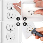 6pcs Loose Outlet Fix Plugs, 16.5 x 23.5mm Loose Wall Socket Fixer to Make Your Loose Socket Jack Snug and Fix Plug Tightly, Loose Tightener Insert for Outlets