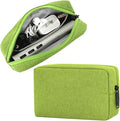 CAAORDKSO Electronic Organizer Travel Cable Accessories Case, Electronic Organizer Bag, Electronic Accessories Organizer Pouch for Cable, Cord, Charger, Phone, Power Bank, Earphone (Small-Green)