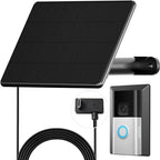 6W Solar Charger Compatible with Ring Video Doorbell (2020 Release), Micro USB Port Only, Not Compatible with the 2025 Type-C Interface doorbell