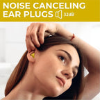 Peace&Quiet | PQ Wax Ear Plugs for Sleeping, Swimming - Soft Noise Cancelling Silicone Gel Wax Earplugs for Sleep and Swimmers, Ear Protection with Sound Blocking Level of 32 Db, Yellow