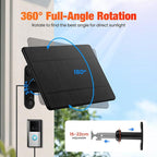 Solar Charger Only Compatible with Battery Doorbell (Type-C Port) Waterproof Continuously Solar Panel, Adjustable Panel
