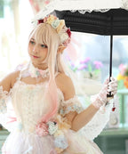 URAWESO Vintage Lace Parasol Gothic Lolita Umbrella UV Sun Protection Witch Cosplay Photoshoot Props Party Decoration