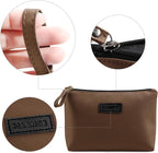 Cosmetic Bags for Women Small Makeup Bag for Purse Pu Leather Makeup Pouch Travel Makeup Bag with Zipper Make Up Bag for Travelling