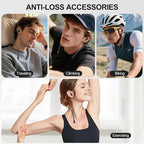 Compatible for Bose QuietComfort Earbuds (2024) Strap, Skin-Friendly Silicone Sports Neckband Wire Cord, Wireless Headphone Anti-Lost Strap, Black