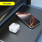 BUDI Flat USB C Wall Charger, 65W 2-Port Slim USB Wall Charger, Fast Charging Block with 45W Type-C Power Delivery and 20W Type-A for Computer/iPhone 17/16/15/14/13/12/11/Pro Max/XS/XR/8/7,Tablets