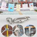 50 Ft Clothesline Long Clothes Line, Cotton Clothesline Rope Laundry Line Rope Craft Drying Rope Adjustable forCamping Travel & Home Use DIY Rope as Candle Replacement Wick Laundry Line Dryer Rope