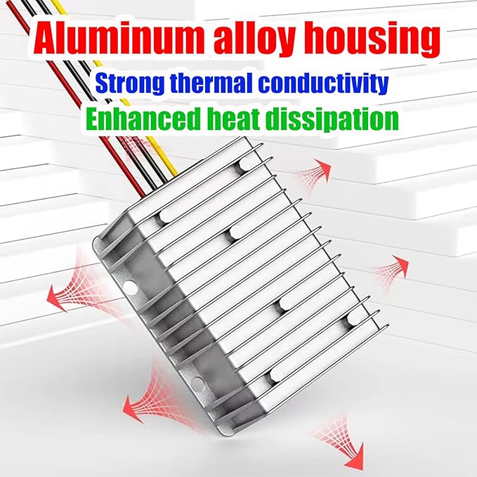 DC 12V Step Up to 24V Boost Converter 20A 480W DC Voltage Regulator Power Converter Waterproof Module Transformer for Golf Cart Club Car