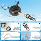 Caudblor Magnetic Clothesline for Cruise Ship Cabin Essentials, 13ft Retractable Travel Clothes Line with Clips Windproof Holes，Portable Laundry Drying Lines for Must Haves 2026 Hotel, RV, Indoor