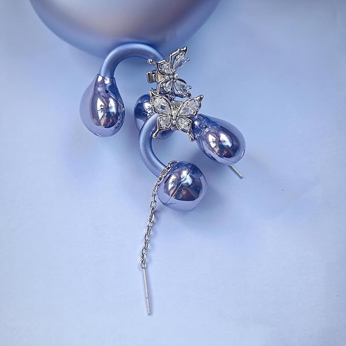 Bow Rhinestone for Clip on Earbuds Open Ear Accessories, Elegant Zirconia Decorative Earphone Accessories, Removable Exquisite DIY Decoration