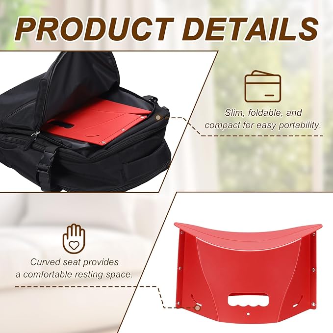 PATIKIL Travel Foot Rest, Portable Airplane Footrest with Handbag Function Lightweight Foldable Foot Stool to Relieve Back & Knee Pain for Long Flight Outdoor Camping, Dark Green