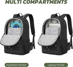 TILYMOL Hiking Travel Backpack for Men Women 25L - Small Lightweight Waterproof Outdoor Camping Backpack/Day Pack, Hiking Daypack with Hydration System for Hiking, Travel, Sports, Running, Biking
