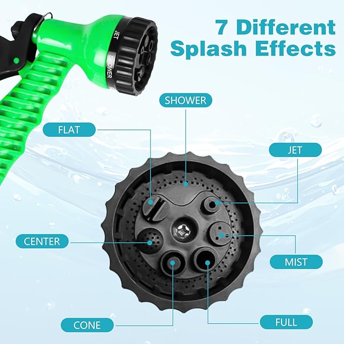 Vevitts Portable Pressure Sprayer Shower 5L for Camping with 7 Spray Modes, Hand Press Camping Shower with Hose and Shower Head, Hiking Traveling Shower Garden Sprayer Pet Shower Blue