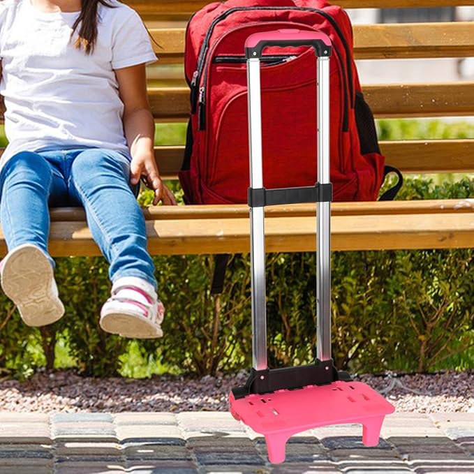 Backpack Trolley 2 Wheels Portable Telescopic Rod Backpack Hand