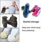 Shoe Shrink Wrap Bags,100 Pcs Sneaker PVC Heat Shrink Plastic Wrap Large Shoes Protector for Men Women Effectively Avoid Sole Yellowing 10x17.7 inches