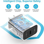 for Samsung S26+ S26 Plus Ultra, Fast Car Phone Charger Adapter Vehicle Auto Automobile Plug for Galaxy S26 S25 FE S25+ S24 S23 S22 S21 S20, A17 A56 A36 A26 A16, USB C Car Charging 3FT/6FT Cable Cord
