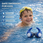 Waterproof Swimming Ear Plugs for Kids - 3 Pairs of Reusable Soft Silicone Swim Earplugs,Ear Protection for Children (4-12 Years Old) - Ideal for Surfing, Diving, Pool, Showering, and Water Sports
