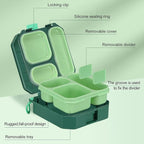 wiwens Bento Lunch Box for Kids with 12oz Soup Thermo Leak-Proof Lunch Food Container with 5 Compartment Thermo Hot Food Jar and Insulated Lunch Bag for Kid Toddler Girls Boys to School