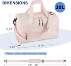 Gym Bag for Men Women, Sport Duffle Bag with Wet Pocket & Shoes Compartment, Water Resistant Overnight Weekender Bag Duffel Bag