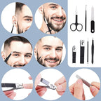 Nail Clippers Set Professional Manicure Set Grooming Kits Stainless Steel Travel Manicure Pedicure Kit Nail Care Tools Nail Kit with Travel Case Personal Care Tools Gifts for Men Women