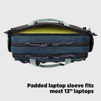 Topo Designs Mountain Cross Bag, Functional + Flexible Briefcase, Removable Shoulder Strap, Fair Trade (Mustard/Forest)
