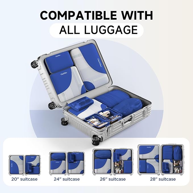 11 Set Packing Cubes for Travel, Gifts for Women Mom,Anti-Tearing Suitcase Organizer,OlarHike Vacation Essentials & Accessories for Cruise Ship