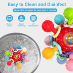 Baby Montessori Sensory Toys for 0-6 6-12 Months, Baby Teether Teething Toys for Babies 0 3 6 9 12 18 Months, Newborn Infant Learning Developmental Toys Gifts for 1 2 Year Old Boys Girls