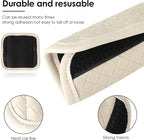 Luggage Handle Wraps -Suitcase Handle Wraps Travel Bag Handle Covers Suitcase Identifier Luggage Makers Covers(3Pcs-Beige)