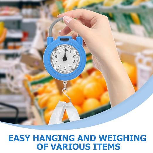 OSALADI Mini Digital Hanging Scale with Hook Portable Spring Fishing Luggage Scale High Accuracy for Travel and Home Use