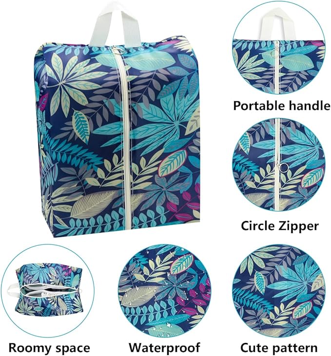 Travel Shoe Bags Waterproof Portable Shoe Storage Pouch with Handle for Men & Women