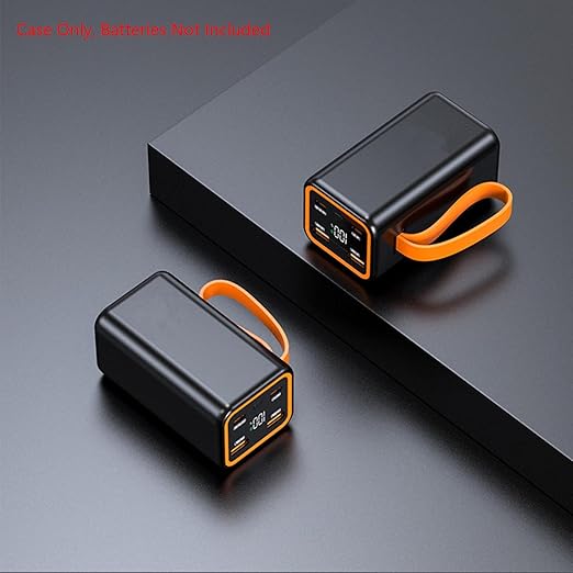 4 Slots 21700 Battery Charger Box LCD Display Case Quick Charge Power Bank Case Shell for Cell Phones Accessories