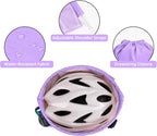 WANDF Drawstring Backpack with Shoulder Pad Sports Gym Backpack with Mesh Pocket String Bag for Women Men (Purple)